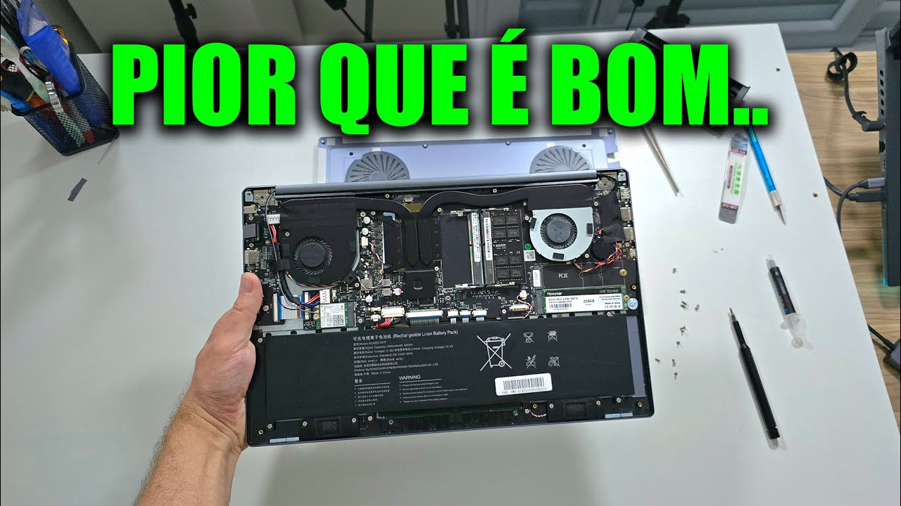 ABRI MEU NOTEBOOK WHITE LABEL DA CHINA E ME SURPREENDI