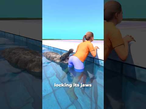 Grandpa Fight The Crocodile To Save Her