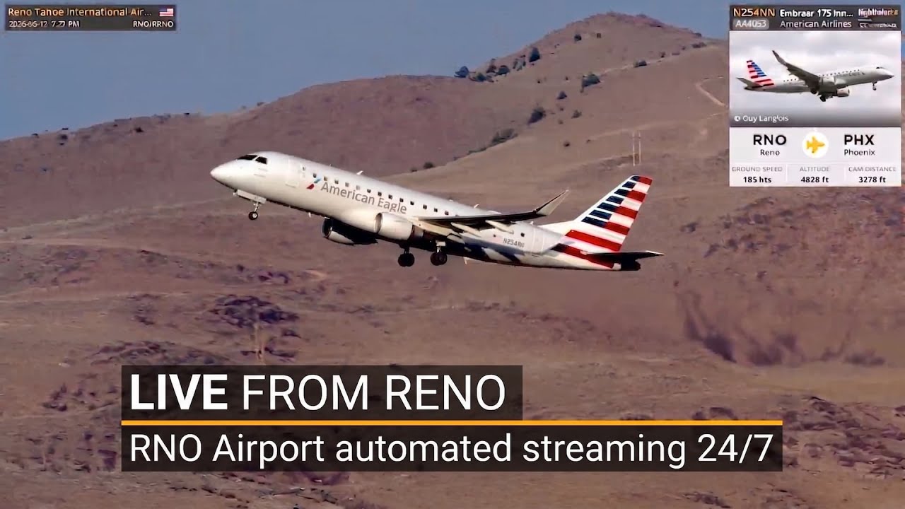 RNO Reno Airport LIVE 24/7