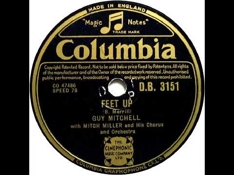 UK New Entry 1952 (5) Guy Mitchell - Feet Up