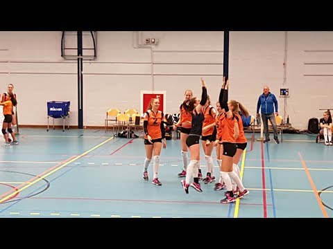 PDK VolleybalSchool ballenkinderen bij Talent Team Papendal - Eurosped 1-3