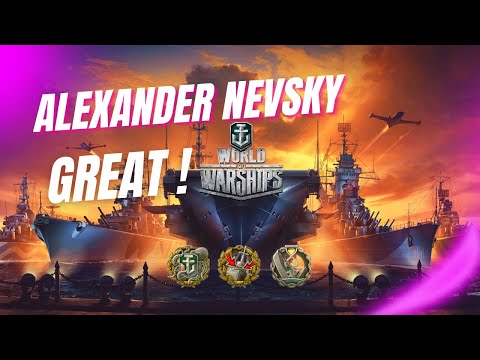 Russian Light Cruiser ALEXANDER NEVSKY  ( UNDER HEAVY FIRE ) World of Warships #gaming
