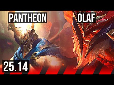 PANTHEON vs OLAF (TOP) | 800+ games | KR Master | 25.14
