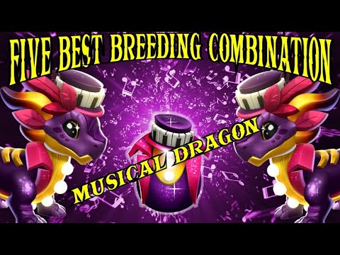 Top 5 Best Breeding Combination OF "MUSICAL  DRAGON" | Dragon Mania Legends | Breeding Guide |