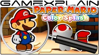 Paper Mario: Color Splash Analysis - Reveal Trailer (Secrets & Hidden Details)