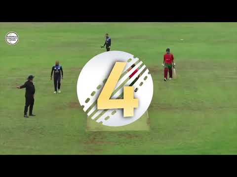 Junaid Khan jumping on the bowling