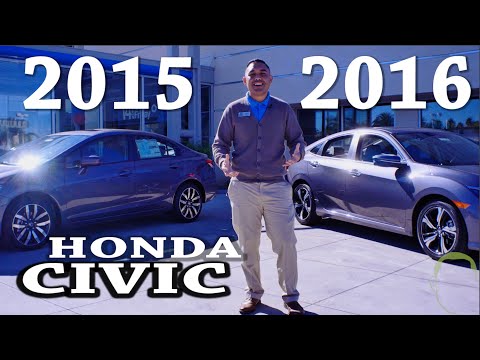 2016年 ホンダ シビック VS 2015年 ホンダ シビック比較 9代目＆10代目の変更点 (2016 Honda Civic VS 2015 Honda Civic Comparison 9th & 10 Generation Changes)