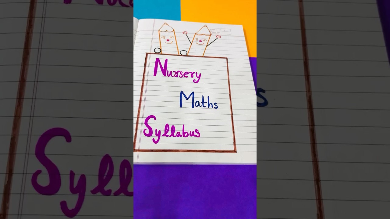 “Nursery Maths Syllabus 2025 📘 | Easy Learning for Toddlers!”
