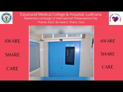 International Thalassaemia Awareness Campaign II DMCH II THEME 2022 : AWARE SHARE CARE
