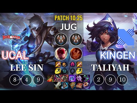 KT Ucal Lee Sin vs DRX Kingen Taliyah Jungle - KR Patch 10.25