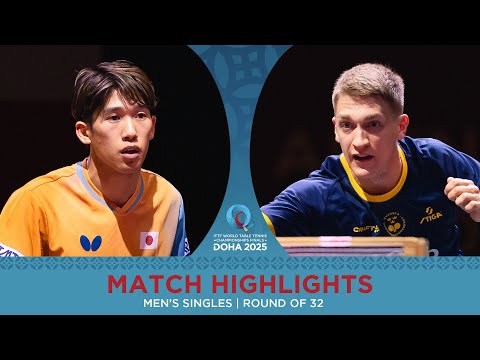 Maharu Yoshimura vs Anton Kallberg | Match Highlights | #ITTFWorlds2025