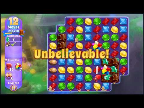 Wonka's World of Candy Level 457 - NO BOOSTERS + FULL STORY 🍫 | SKILLGAMING ✔️