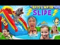 RATS & Thunderstorm! INFLATABLE SLIDE Fun! FUNnel Vision Summer Vlog