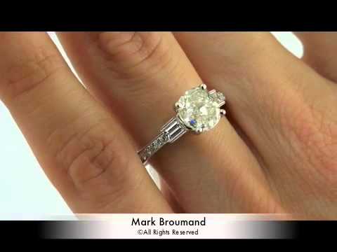 1.94ct Cushion Cut Diamond Engagement Anniversary Ring-Mark Broumand