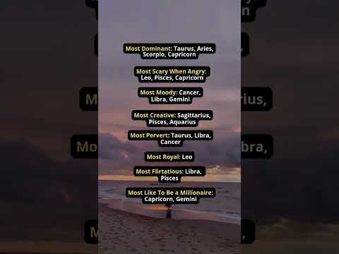 Zodiac Sign Traits & Characteristics!
