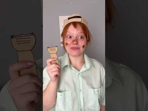 📦✨ Fun Cardboard Hygiene Craft for Kids! 🧼😄 #kids #hygiene