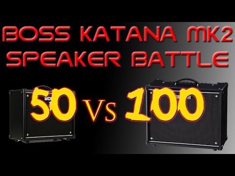 Boss Katana Mk2 Speaker Battle - 50 Vs 100 - Which Sounds Better?  #bosskatana #boss #bossfight