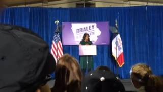 preview picture of video 'First Lady Michelle Obama taking about Bruce Braley in Iowa City, IA'