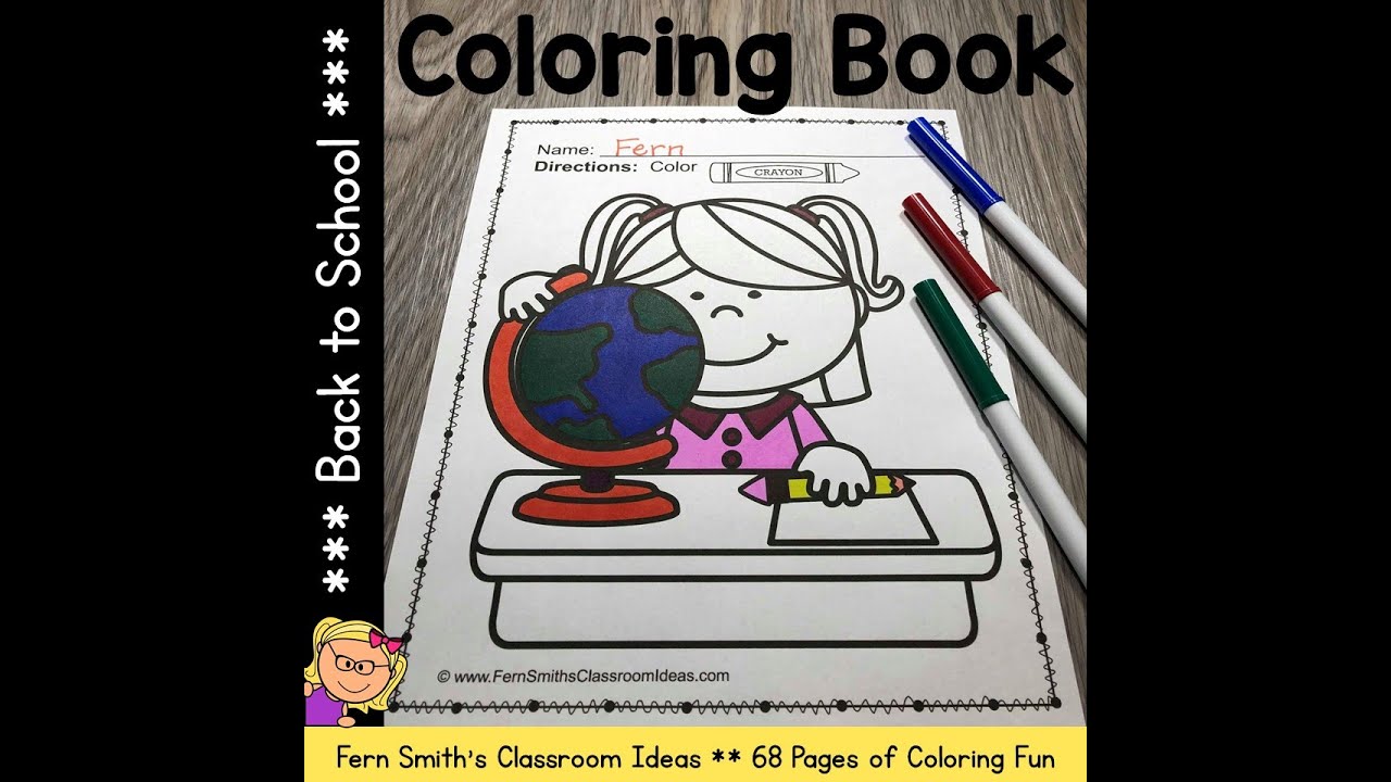 Back To School Coloring Pages - 68 Pages Of Back to School Coloring Fun