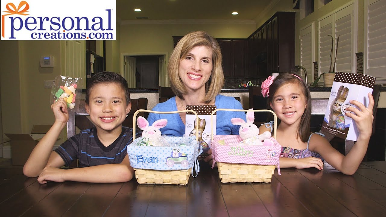 PERSONALIZED EASTER BASKETS from Personal Creations!