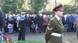 preview picture of video 'Remembrance Sunday   Crawley'