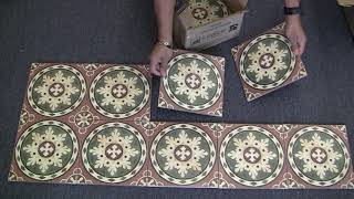 Merola Tile Habana Rosso 9 3/4 by 9 3/4 inches