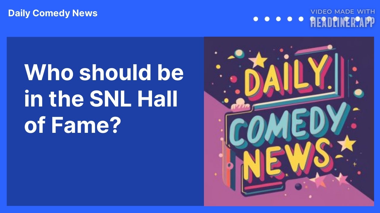 Who should be in the SNL Hall of Fame?