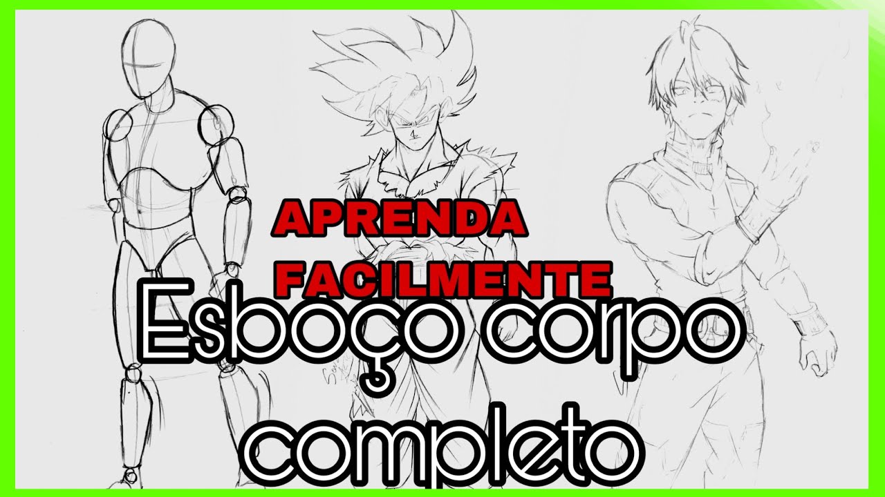 COMO DESENHAR CORPO COMPLETO (masculino)