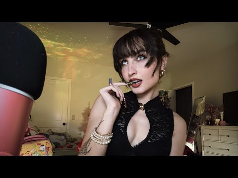 ASMR SPIT PAINTING (Intense Mouth Sounds, XL Nail Clicking/Tapping, Finger Flutters)