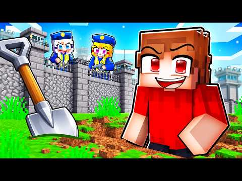 Digging to ESCAPE from Prison in Minecraft…