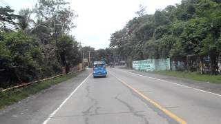 preview picture of video 'PA010001   1 Oct 2012   ride from Subic City to Barrio Barretto from the back of a Jeepney'
