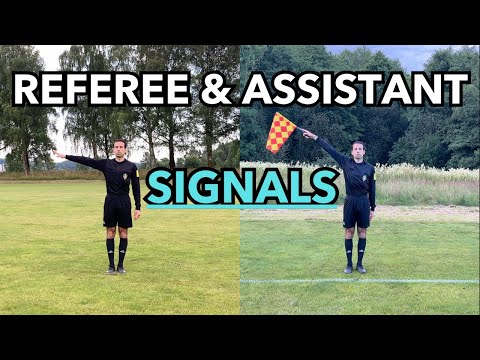 Football (soccer) Referee & Assistant Referee Combined Signals Guide