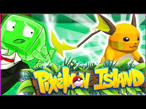 BEST FIRST POKEMON CATCH EVER! - PIXELMON ISLAND SMP #1
