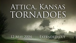 preview picture of video '12 May 2004 Attica, Kansas tornadoes & house destroyed - raw footage'