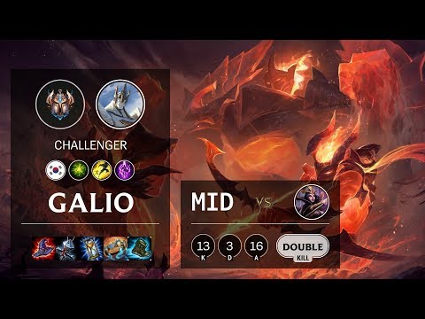Galio Mid vs LeBlanc - KR Challenger Patch 10.11