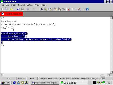Variable Scope Introduction To Php Programming For Beginners