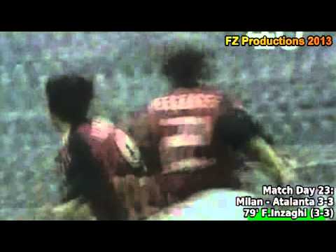 Serie A 2002-2003, day 23 Milan - Atalanta 3-3 (F.Inzaghi 2nd goal)