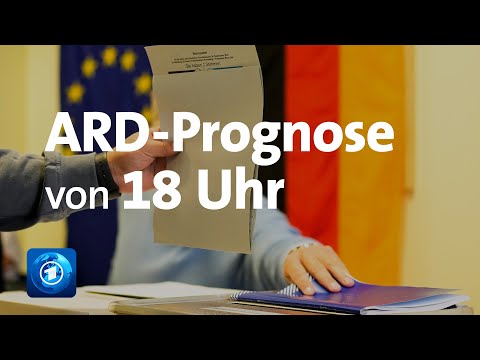 18 Uhr ARD-Prognose zur Bundestagswahl: SPD und Union gleichauf, Grüne auf Platz 3