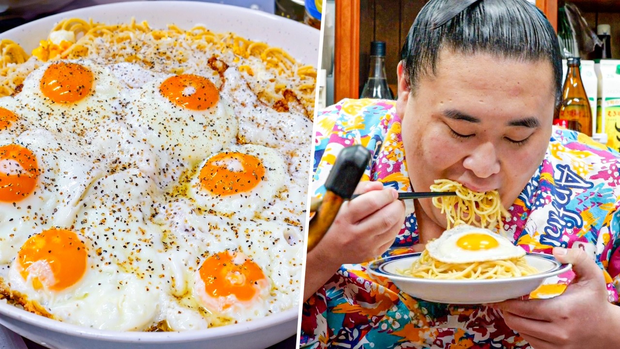 Egg-Loaded Spaghetti Carbonara, Shrimp Fried Rice & Chinese Stir-Fry🥚🍤🍝