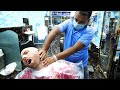 The ULTIMATE Indian Haircut EXPERIENCE In DUBAI Head Shave And Back Massage UAE