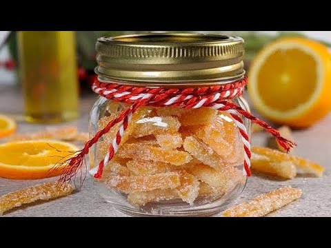 Écorces d'oranges confites : Recette pour les fêtes / Bonbons à l'orange / Comment éplucher 1 orange