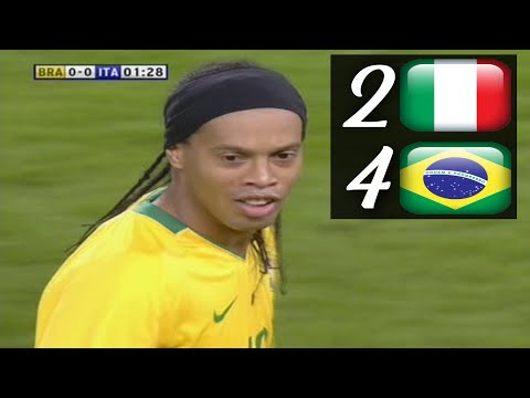 Ronaldinho & Robinho Show! Brazil vs Italy (4-2) Full Review