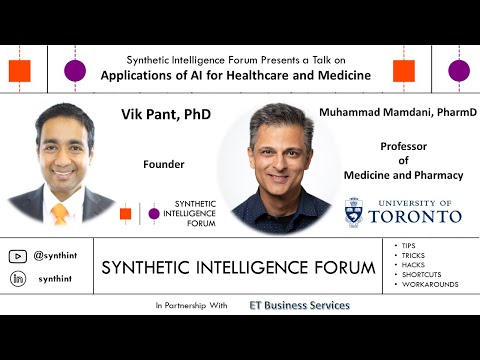 Applications of AI for Healthcare and Medicine (Muhammad Mamdani, PharmD)