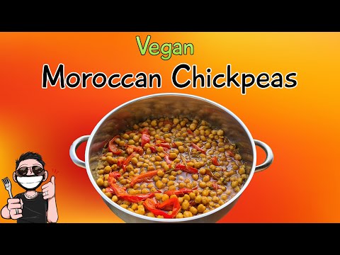 Moroccan Chickpeas / Garbanzo beans Recipe - Vegan (How To Make)