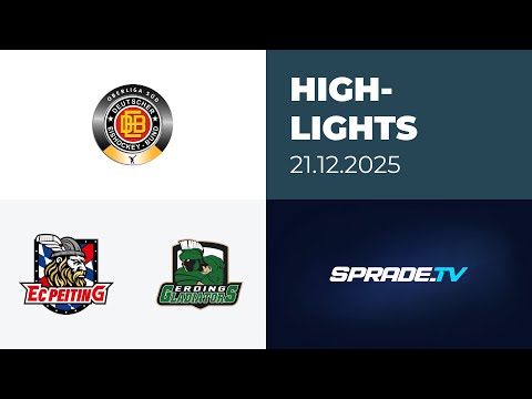 21.12.2025 - Highlights - EC Peiting vs. Erding Gladiators