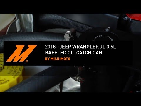 2018+ Jeep Wrangler JL 3.6L Baffled Oil Catch Can Installation Guide by Mishimoto
