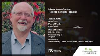 Memorial service for Robert George Thurtel