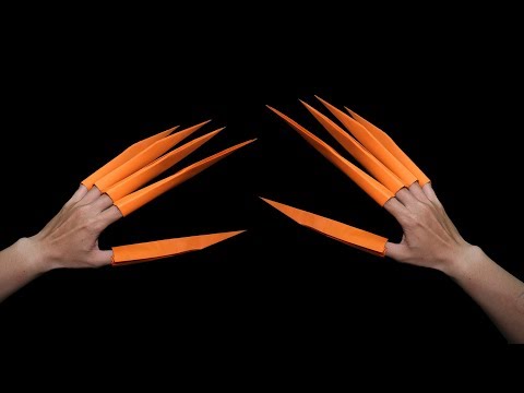 Easy #origami #Claws Halloween