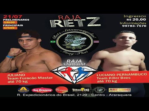 JULIANO ( FURACÃO MASTER ) VS LUCIANO PERNAMBUCO ( KILLER BEES ) 70 KG - RAJA RETZ 21.07.18
