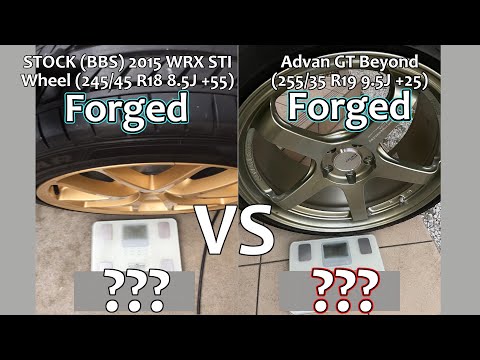軽量化編１：19in ADVAN Racing GT Beyond - Is it really light weight? TPMS Sensor WRX STI | アドバンGT本当に軽量化？